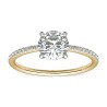 18K Emerald & Diamond Ring